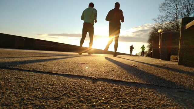 夕方のランニング